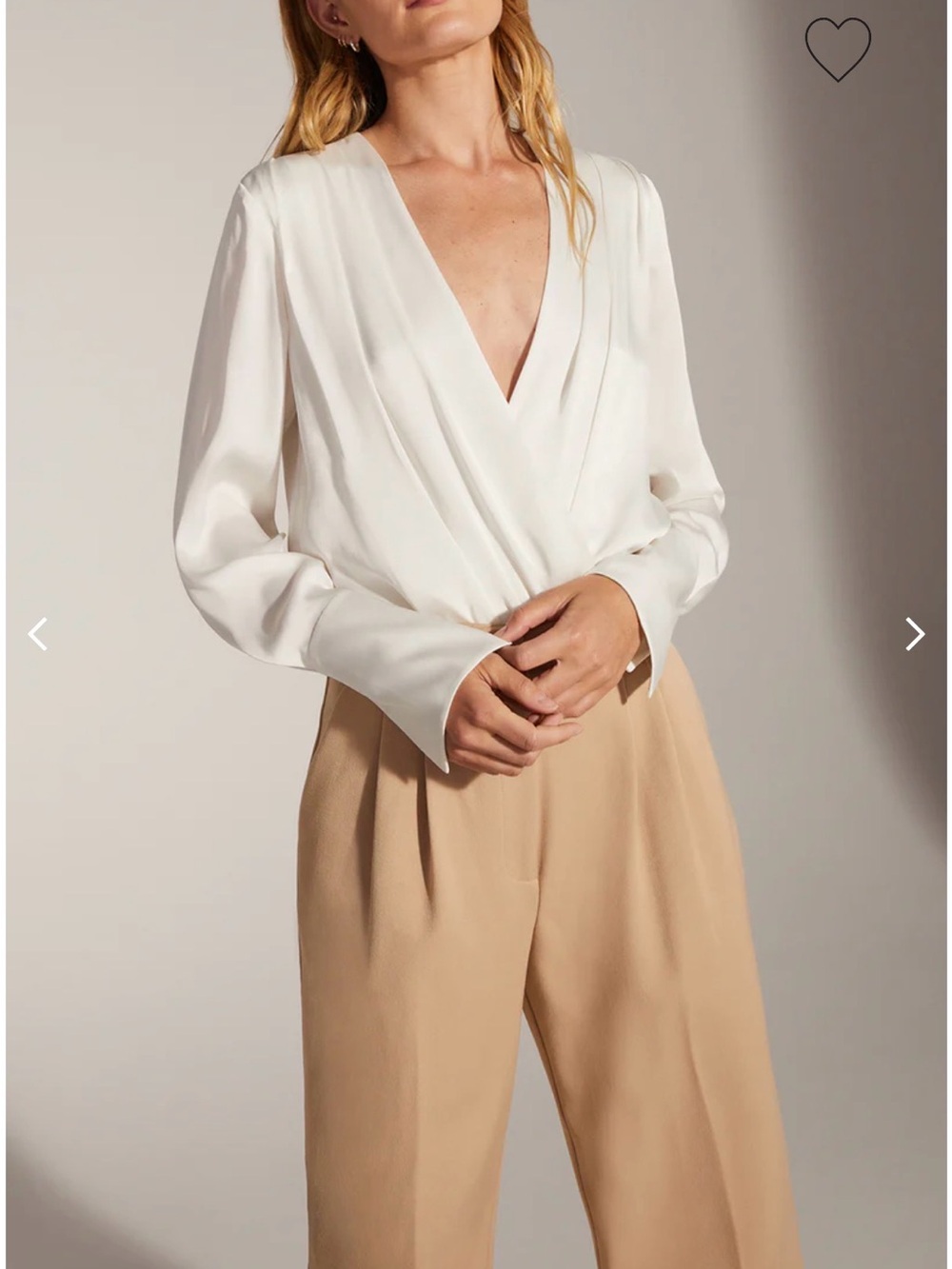 NWT Favorite Daughter- The Date Blouse - Ivory - Large